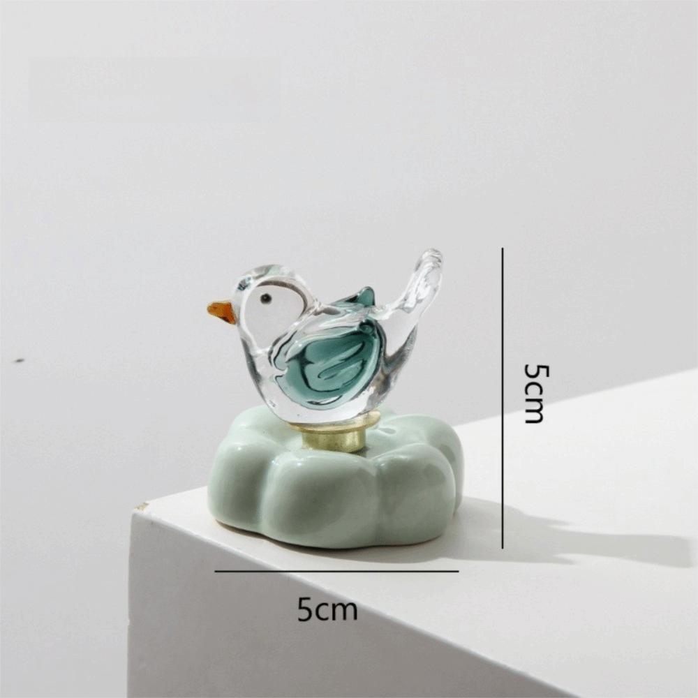 Glass Glass Bird Figurine Ceramic Bird Statue New Bird Ornament  Car Dashboard Decor