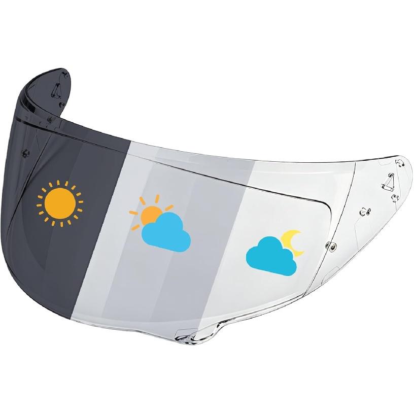 PSLER Photochromic Shatterproof Helmet Visor for i11 i71 HJ38 F71 | Impact-Resistant ,UV400 Protection, Motorcycle Tinted Face Shield for I71 HJ38