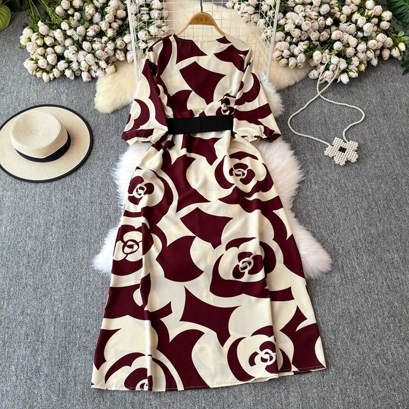 Французский стиль, длинное летнее новое женское платье, высококачественная фактура, изысканное платье с V-образным вырезом