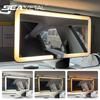 Car LED Makeup Mirror HD Mirror Three Gear Adjustment Sun Visor Plate Interior RearMirror Dimmable Auto Vanity Mirror