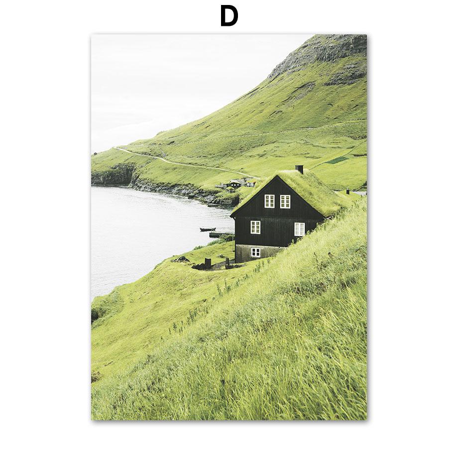 Подсолнух велосипед деревня весенний пейзаж настенная живопись на холсте плакаты на скандинавскую тему и принты настенные панно для декора гостиной