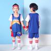 Kids Basketball Uniform Set Fake Two-Piece Quick Dry Sport Jersey Boys Girls Performance Outfit