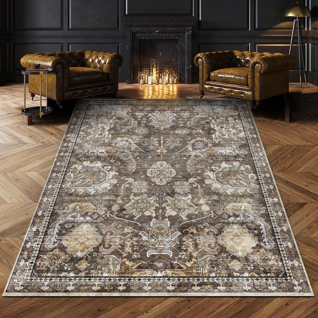 Ковер для гостиной, устойчивый к грязи и износу, коврик для журнального столика, украшение для спальни, простой в уходе ковер у кровати