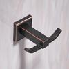 Robe Hooks Modern Style Copper Black Bathroom Hangings Black Towel Rack Clothes Hook Home Decoration Bathroom Hardware WF-92501R