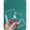 10pcs Small Plastic Bags, Mini Bags, Transparent Plastic Jewelry Zipper Bags, Reusable Plastic Bags for Modern Transparent Portable Home Jewelry Bags