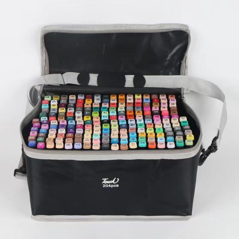 Genuine TOUCH Dual-Tip Oil-Based Marker Set, 48 Colors - Art Drawing Tools & Colored Pencils