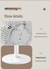 Rechargeable Vertical Floor and Desktop Circulation Fan for Home and Office