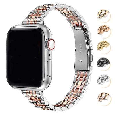 Ремешок из нержавеющей стали для Apple Watch Ultra 2 49 мм 42 44 мм Металлический браслет iWatch Series 10 46 мм 9 8 7 6 SE 5 4 3 45 мм 41 мм