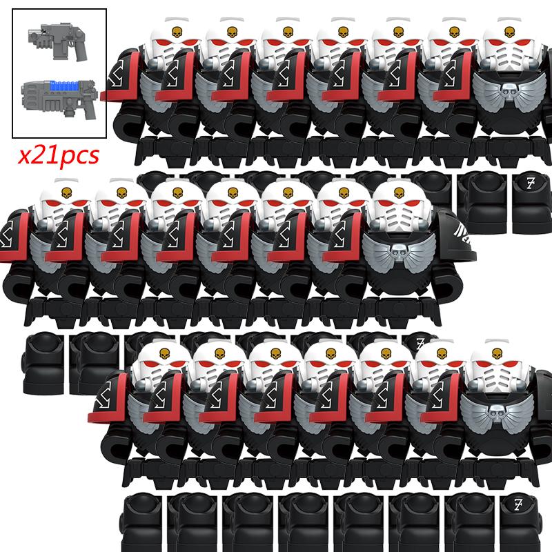 MOC Рыцари Крови Военные Ангелы Черный Молот Тамплиеры Военные Солдаты молоты Экшн-фигурки Строительные блоки Кирпичики дети DIY Игрушки