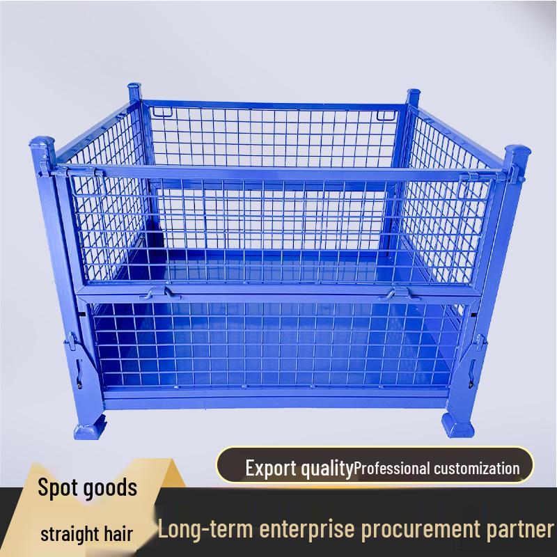 Foldable Heavy-Duty Steel Industrial Box