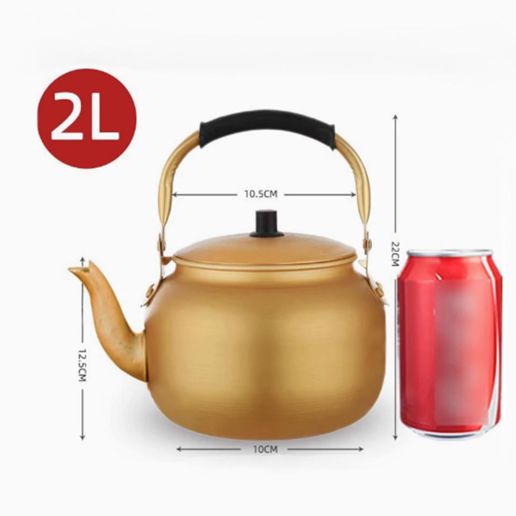 Aluminum Gas Kettle with Ergonomic Handle, Lightweight Multi-functional Kettle/tea for