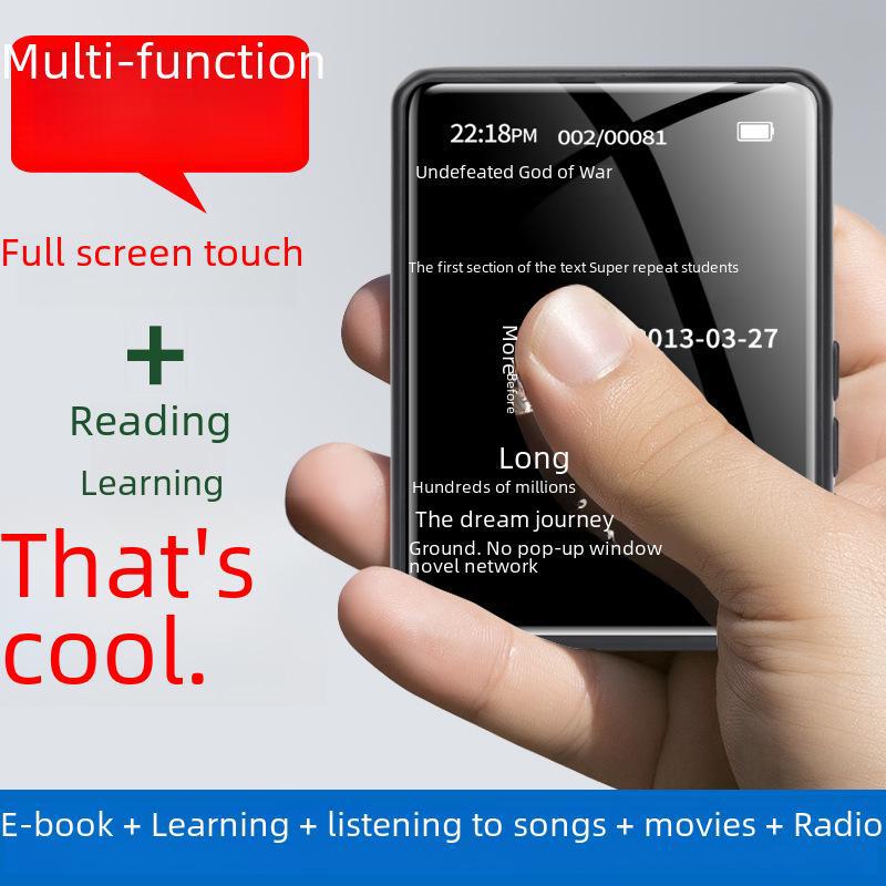 Полноэкранный Bluetooth MP4/MP3 портативный сенсорный музыкальный плеер для студентов