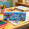 Disney Пенал Stitch, Креативный пенал большой вместимости, Материал ПВХ, Модный аниме-стиль