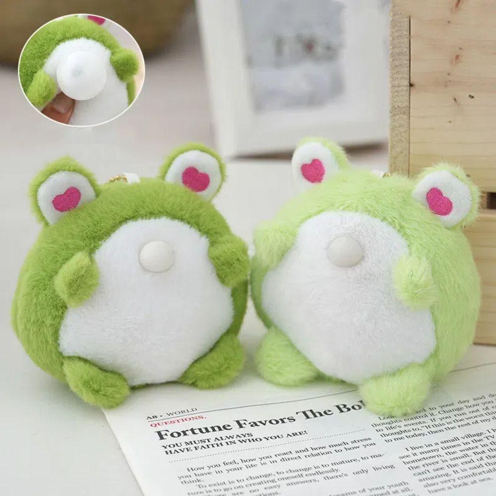 Мультяшные плюшевые куклы кулон пищащий автомобильный брелок креативный пузырчатый лягушонок брелок девочка подарок
