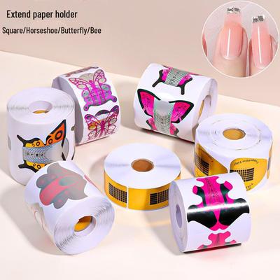 100 Эксклюзивных форм для наращивания французских ногтей для трансграничной торговли - Дизайн «Подкова» и Прямоугольный