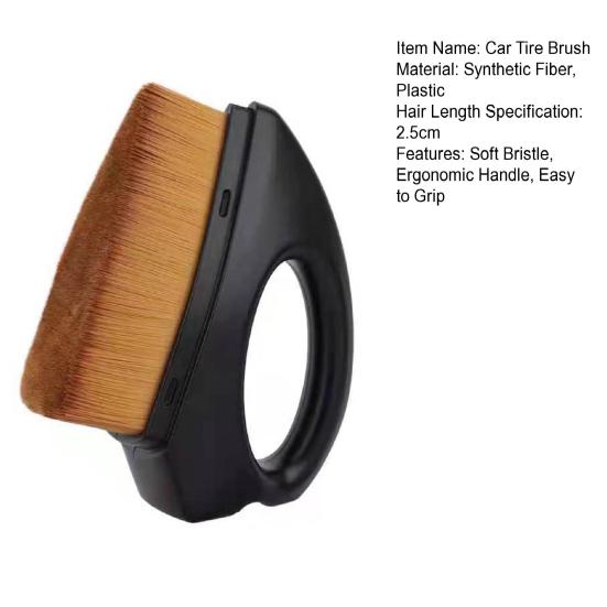 Ультратонкое синтетическое волокно, щетка для детализации автомобильных шин, эргономичная ручка, автомойка, очиститель шин, портативные средства для чистки автомобилей высокой плотности
