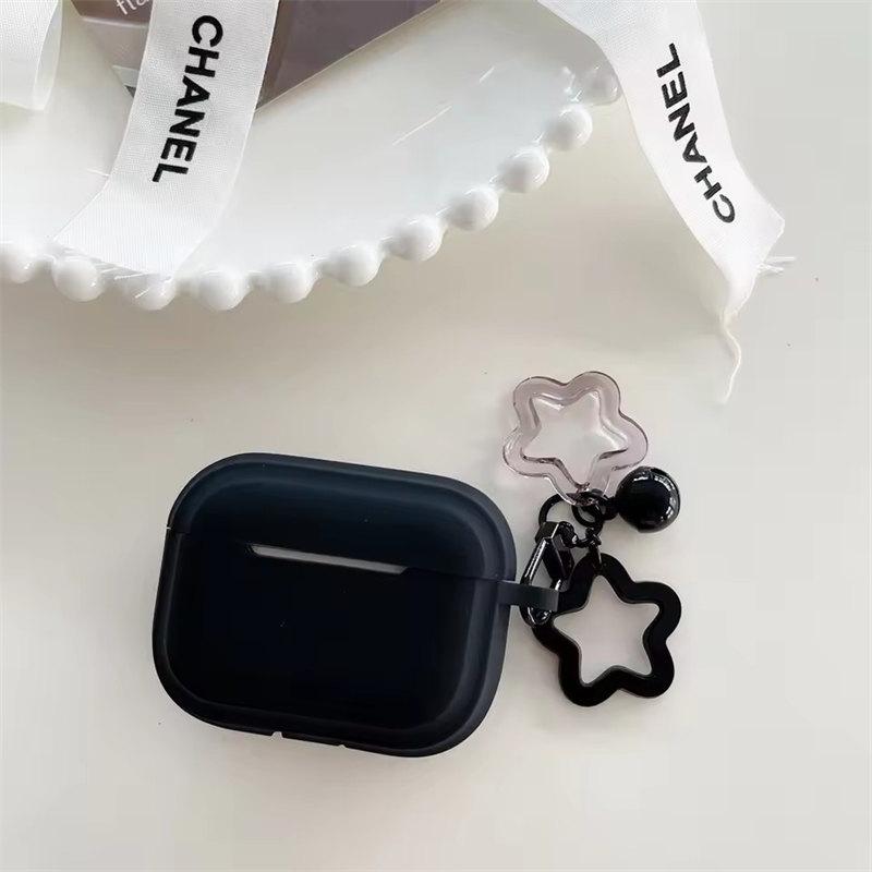 Простой черный белый силиконовый чехол для Airpods Pro беспроводной Bluetooth наушники защитный чехол для Airpods 4 3 2 1 Pro2 мягкий чехол