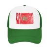 Adult Morocco Moroccan National Flag Trucker Cap Hip-Hop Mesh Baseball Caps Polyester  Hat Sun Hat Adjustable Racing Cap Summer