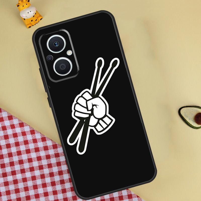 Musical Instrument Drum Phone Case For OPPO Reno 13 13F 12 11 F 8T 7 8 10 Pro OPPO Find X8 Pro X6 X3 X5 Lite Cover