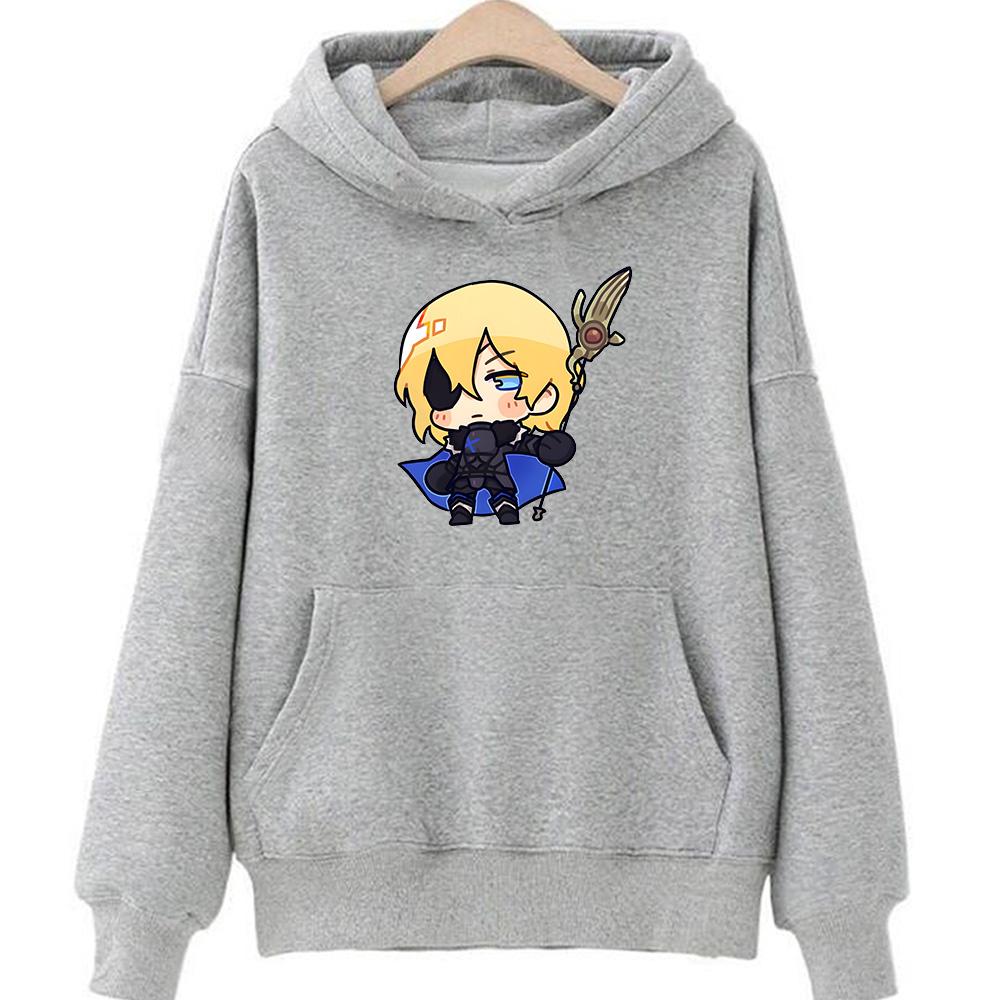 Японский аниме унисекс с капюшоном синий огонь удобный флисовый свитшот длинный рукав Harajuku одежда Kawaii Hoody