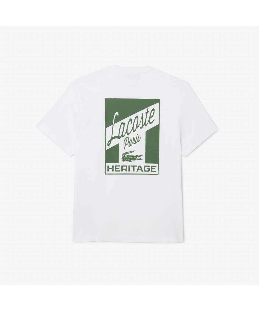 Мужская футболка LACOSTE с принтом на спине, классический крой, короткий рукав Th5948-55N 001