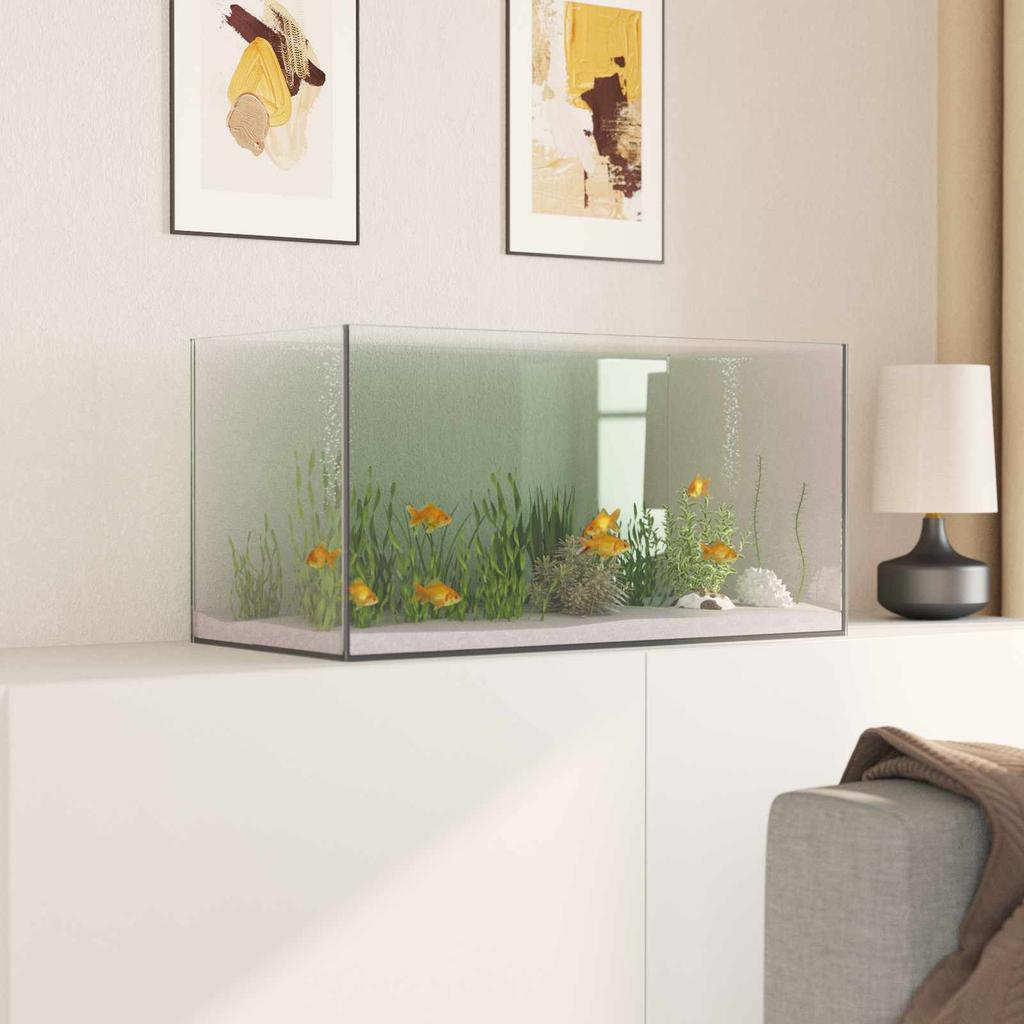 Aquarium with Storage Transparent 60 x 30 x 30 cm Glass