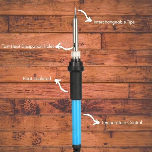 Набор для выжигания по дереву с 28 шт. Насадки для рисования Советы Деревянная гравировальная горелка Scorch Pen Резьба Ремесло DIY Инструмент