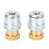 2Pcs Lock On Air Chuck 1/4FNPT 150PSI Closed Flow Tire Chuck Brass Metal Alloy Tire Air Chuck for Ti