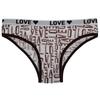 Women Underwear Panties Ladies Knickers LOVE Fashion Cotton Briefs Low Waisted Everyday Lingerie Lot 6 PCS