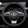 Lexus Car Leather Steering Wheel Cover Anti-slip Accessories For Lexus F SPORT ES RX NX LS UX LM LX GX LC RZ IS CT GS RC HS SC