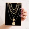 iF ME Vintage Pearl Multilayer Butterfly Necklace Gold Color Pendant Choker Chain Women Jewelry Accessories[No Box]