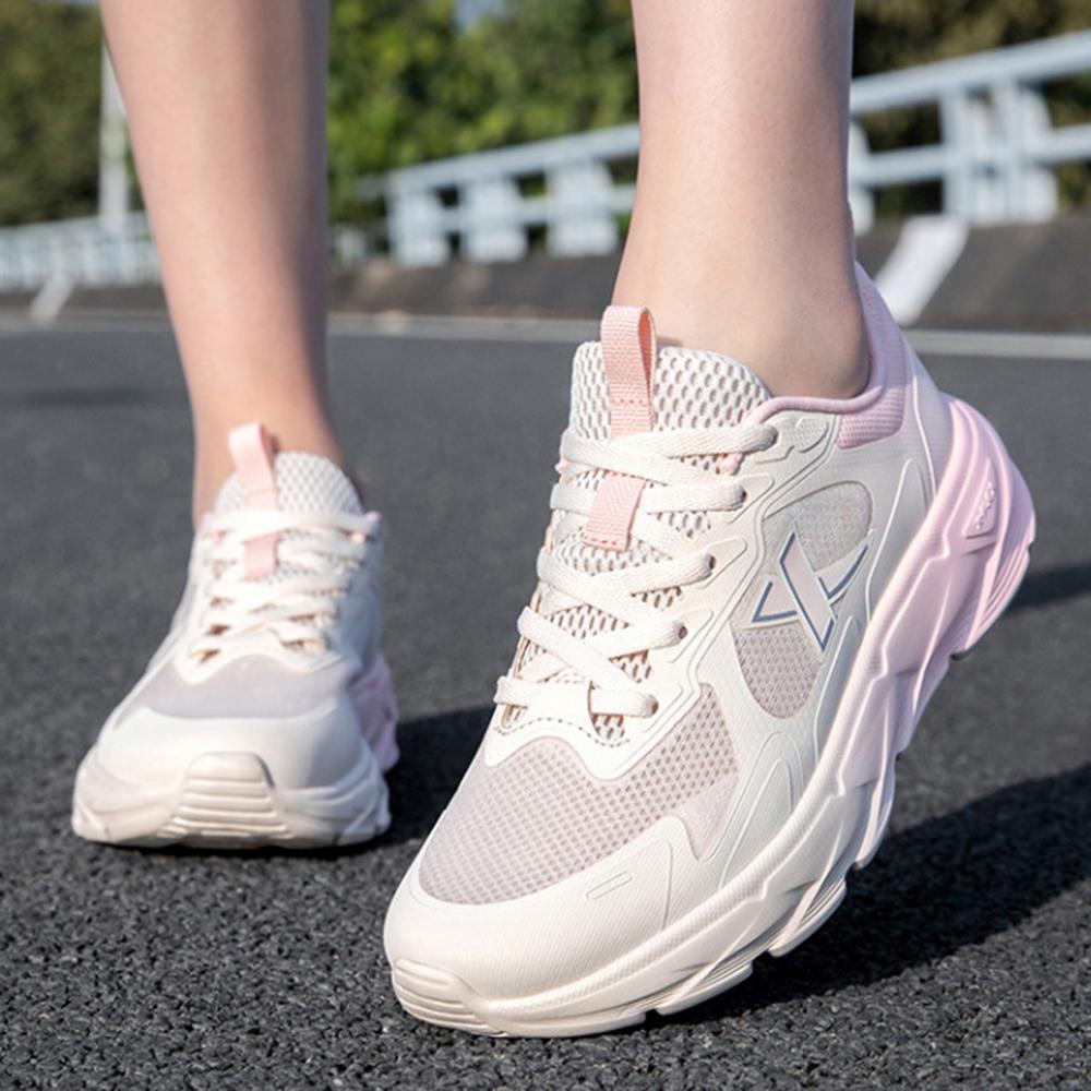 Xtep Легкие Joy Sports Универсальные Модные Дышащие Упругие Низкие Повседневные Беговые Кроссовки Женские Кроссовки Белый Розовый 875118110071-1