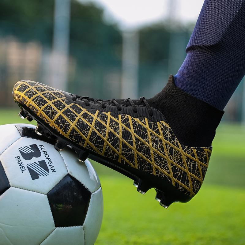 Unisex Football Shoes Men's High -top Socks Long Nails Training Sneakers, Children Football Boots Youth Football Boots