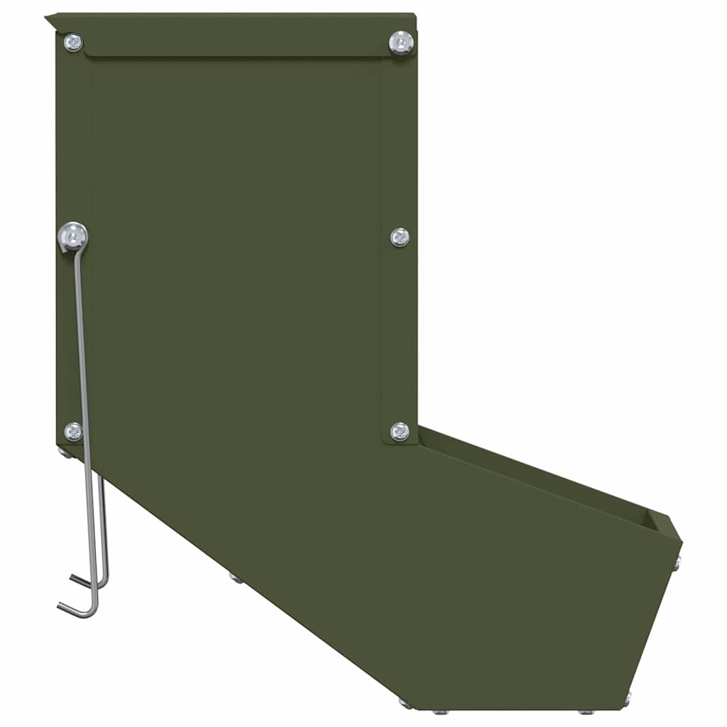 Rabbit Feeder Olive Green 17.5 x 26 x 28.5 cm