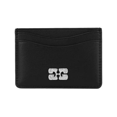 Кошелек для карт Ganni с логотипом и бантом A6392 099