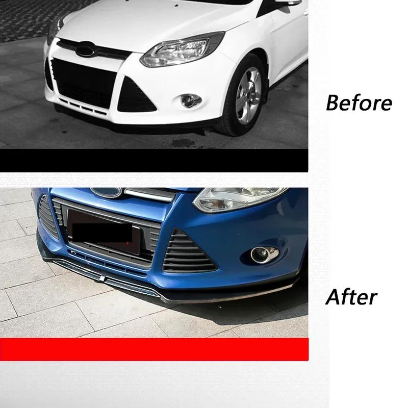 For Ford Focus MK3 2012 2013 2014 2015 2016 2017 2018 Front Bumper Lip Spoiler Side Splitter Guard Protector Lower Surround