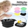 Квадратная складная силиконовая миска для лица, ледяной ванны и домашнего ухода за кожей, портативная миска для погружения лица для женщин и девушек
