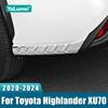 Для Toyota Highlander XU70     2024 Гибридный Автомобиль Задний Бампер Губа Защитная Угловой Защитник Антицарапина Полоса Наклейка