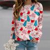 Fall Autumn Women'S Fashion O Neck Long Sleeve T-Shirt Loose Clothes Colorful Leaves Print T Shirt
