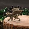 Изысканные латунные фигурки грифонов, винтажная статуэтка грифона, мини-скульптура грифона, декор для домашнего офиса