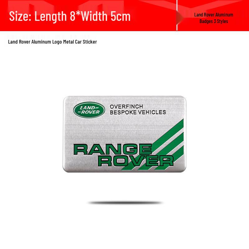 Совместимая металлическая наклейка-эмблема на заднюю часть для Land Rover Range Rover, Evoque, Velar, Discovery и Defender
