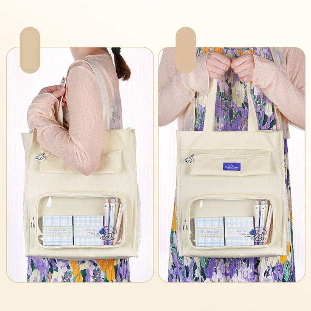 Студенческая сумка большой вместимости, холщовая сумка для документов, высококачественная сумка-тоут, школьная сумка, школьный офис