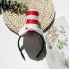 1/2 шт. Доктор. Suess Hat Cat Headband Red White Striped Hat Dr. Костюмы Suess Book Персонаж Школьная вечеринка на Хэллоуин Косплей Аксессуары