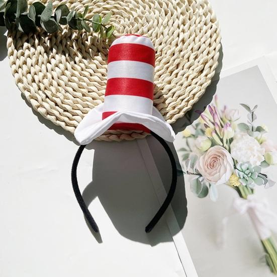 1/2 шт. Доктор. Suess Hat Cat Headband Red White Striped Hat Dr. Костюмы Suess Book Персонаж Школьная вечеринка на Хэллоуин Косплей Аксессуары
