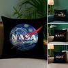 N-Nasa Space Pillow Case Plush Fabric Soft Double Sided Print Sofa Cushion Cover Throw Pillow Covers