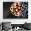 Colored Red Green Macaron Oil Painting Dessert Restaurant Wall Decoration Cuadros Poster