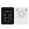 10-в-1 Детектор качества воздуха CO2 TVOC HCHO PM2.5 PM10 PM0.3 Портативный измеритель качества воздуха для дома