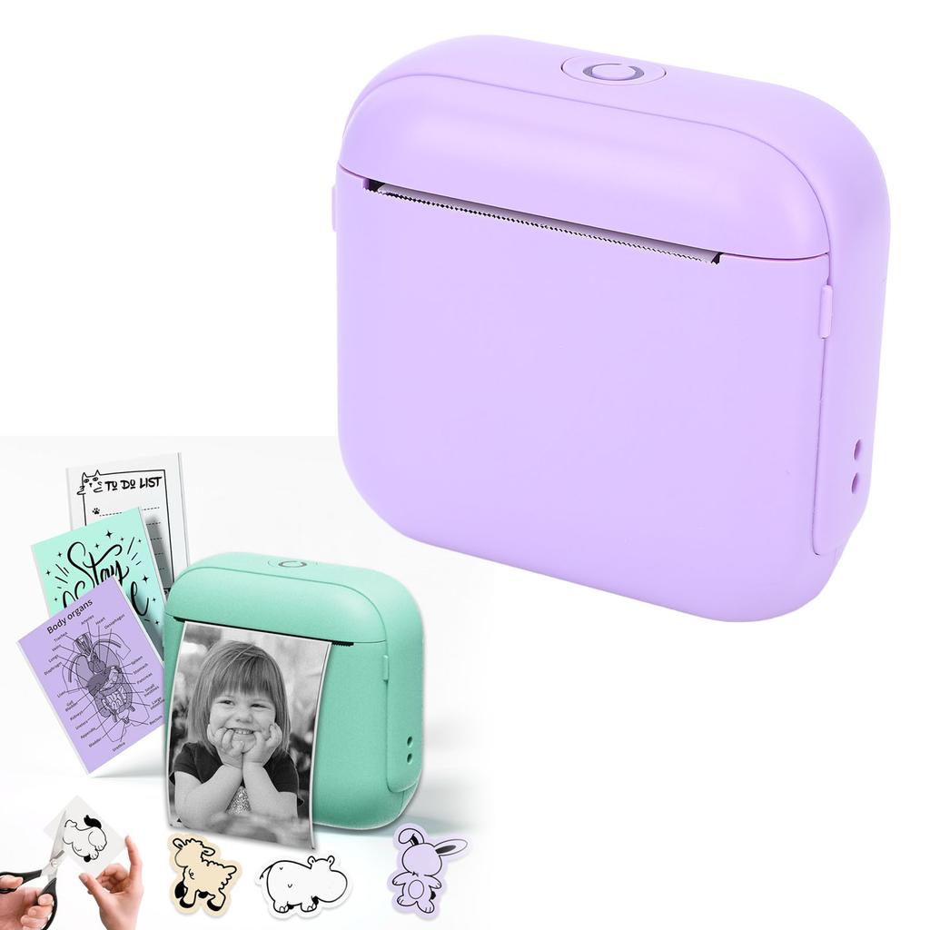 Портативный термоэтикетный принтер   Термофотопринтер без чернил для дома и школы