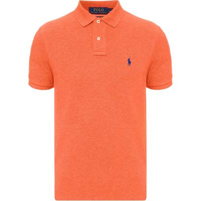 Polo Мужская футболка поло с коротким рукавом из хлопка с вышивкой логотипа маленькой пони Оранжевый 710680784-127