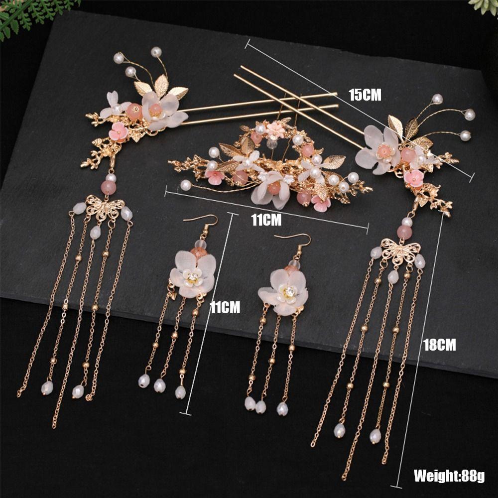 Multicolor Tassel Headwear Chinese Style Hanfu Headwear New Chinese Decorative Hair Clip